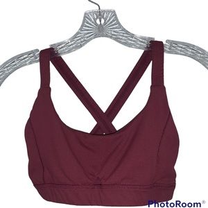 IAB size 4 (XS) sports bra maroon